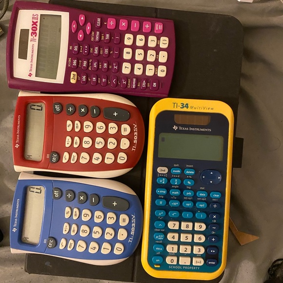Texas Instruments and Sharp Calculators Bundle - Picture 5 of 6